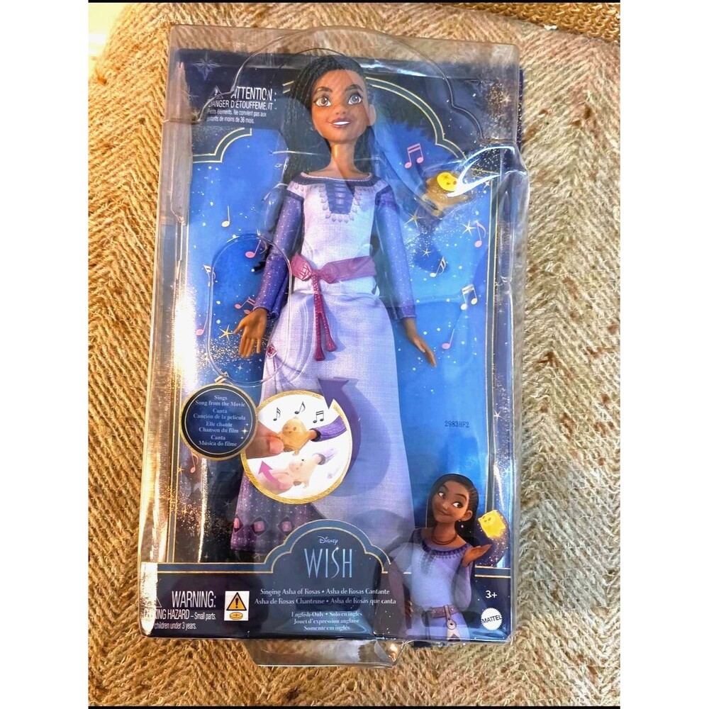 Disney Wish Singing Asha Doll & Star – New in Box!